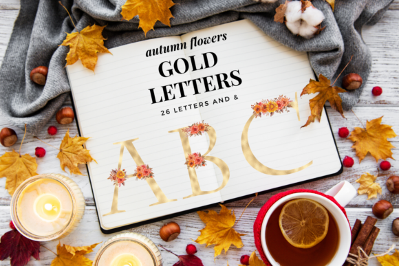 Autumn Gold Wedding Alphabet: Crafting a Luxurious Brand Identity