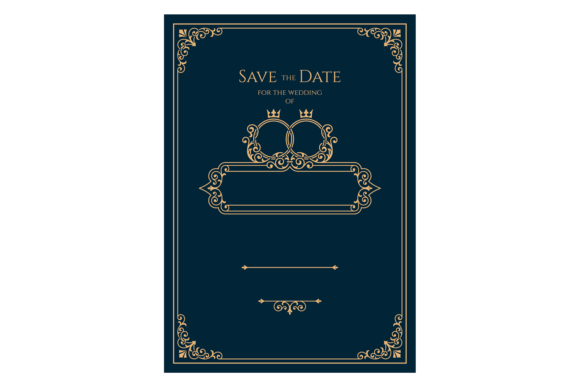 Classic Wedding Invitation Template in V: Timeless Design for Your Special Day