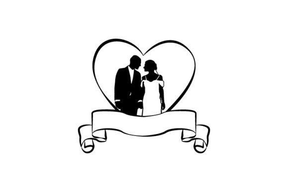 Crafting Timeless Romance: The Bride & Groom Wedding Silhouette