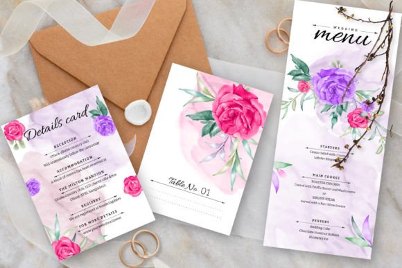 Elevate Your Invitations with Watercolor Floral Wedding Graphics