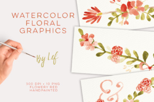 Floral Watercolor Wedding Clipart: Botanical & Flower Graphics