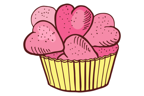 Heart Shape Candies Doodle: Sweet Romance for Wedding Roma Designs