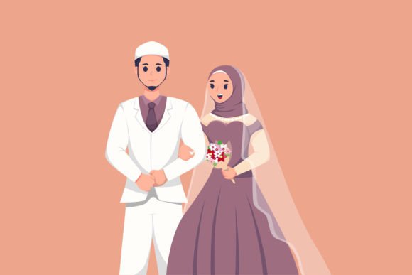 Islamic Couple Wedding Character Design: A Versatile Asset