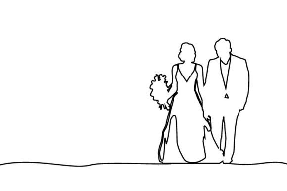 Line Art Illustration Wedding Couple: A Designer's Guide to Elegant Visuals