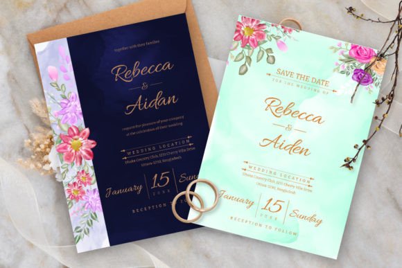 Watercolor Floral Wedding Card Template: A Designer's Guide