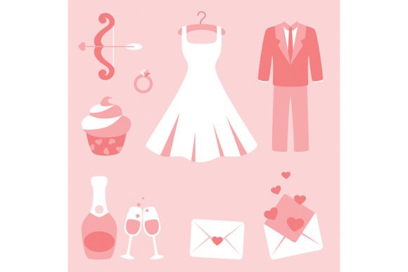 Wedding Icon Sticker: Elevate Your Invitations and Crafts