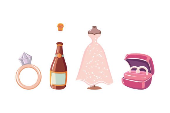 Wedding Stickers Collection: Versatile Design Assets